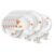 Larah by Borosil Firefly Fluted Series Opalware Dinner Set of 6 Full Plate 6 Quarter Plates 6 Veg Bowls 6 Soup Bowl 2 Serving Bowl and 1 Oval Rice Plate | Bone-Ash Free Crockery Set (White, 27 Pieces)