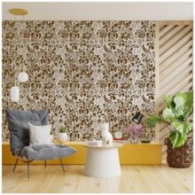 Kayra Decor Latest French Floral Stencils For Wall Painting – Pack Of 1, Sheet Size 24 X 30 Inch/Design For Wall Painting 22 X 27 Inch – Medium