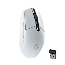 Logitech G304 Lightspeed Wireless Gaming Mouse, Hero Sensor, 12,000 DPI, Lightweight, 6 Programmable Buttons, 250h Battery Life, On-Board Memory, Compatible with PC/Mac – White