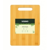 Amazon Brand – Solimo Large Eco-Friendly Wood Chopping Board | Durable | Knife Friendly | Sustainable | Ideal For Chopping, Slicing & Dicing | Brown