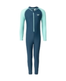 Speedo Boy’s Enduraflex Color Block All in One Suit – Dark Teal & Arctic Glass