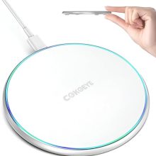 Cokoeye Wireless Charger,15W Max Fast Wireless Charging Pad Compatible With Iphone 15/15 Plus/Max/14/13/Se 2022/12/11/Samsung Galaxy S22/S21/S20,For Airpods Pro 2 With Usb-C Cable-With 1 Year Warranty