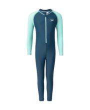 Speedo Boy’s Enduraflex Color Block All in One Suit – Dark Teal & Arctic Glass