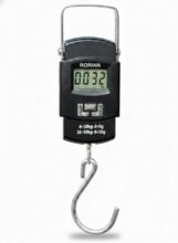Rorian Electric Portable Digital Hanging Scale – 110Lb/50Kg High Precision Portable Hook Scale With Backlit Lcd For Travel And Home – Multi-Purpose Use (Black S1) (3 Months Warranty)