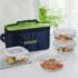 SignoraWare Lock ‘N’ Store Borosilicate Glass Rectangle Container | Microwave Safe | Convenient Storage | Elegant design | Air Tight Lid | Useful for Tiffin and lunch Box (1.4 Ltr | Clear)