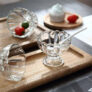 Global Mart Glass Mixing Bowl Ice Cream Bowl Set, 120ml Dessert Bowl, Clear Glass Dessert Bowl (Clear, Pack of 6)(Pack of 6, Clear)