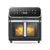 Sujata Fryomatic Plus Air Fryer 6.4L | 2000W| Up To 80% Less Oil Usage | Bake, Grill & Roast| 8 Preset Modes| Digital Display & Touch Control Panel |Glass Window With In Built Light | 2 Years Warranty