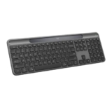 Logitech Signature Slim Solar+ Wireless Keyboard, Solar and Artificial Light Powered, Durable Battery That Lasts up to 10 Years, Customizable Keys, Bluetooth