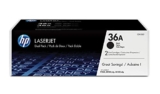 HP 36A Black Original Laserjet Toner Cartridge (Dual Pack)