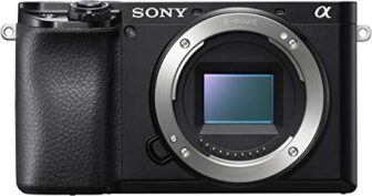 Sony Alpha ILCE 6100 24.2 MP Mirrorless Digital SLR Camera Body only | APS-C Sensor | Fast Auto Focus, Real-time Eye AF, Real-time Tracking | 4K Vlogging Camera – Black