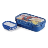 CELLO Thermo Click Toons Big | 100% Food Grade | Leak Proof & Break Resistant | 2 Containers Lunch Box, 1024 ml, Blue