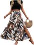 Louis Luxe Womens Skirt || Printed Skirt For Women || Skirts (Skirt-01-Brown-M)