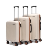 ACEPACK – MEGATRON Set Of 3 Pieces (Small + Medium + Large) Trolley Bag, Lightweight Luggage Suitcase With Spinner 8 Wheel, Unbreakable Polypropylene Hard Shell, In-Built Number Lock, 3 Years Warranty