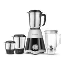 Longway Super Dlx 750 Watt Juicer Mixer Grinder With 4 Jars For Grinding, Mixing, Juicing With Powerful Motor | 1 Year Warranty | (Black & Gray, 4 Jars)