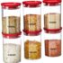 CELLO Modulock Pet Storage Container For Kitchen Set of 9 Pcs, Black (1000ml x 3, 600ml x 3, 260ml x 3) | Freezer & Fridge Safe, Airtight Pet Kitchen Storage Container For Beans, Whole Grains, Spices
