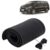 KINGSWAY® PU Leatherite Car Steering Cover Sewable Compatible with Kia Carnival (Year 2020 Onwards), Black Color with Black Thread, Pack of 1 with Sewing Needle and Thread