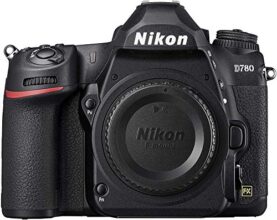 Nikon D780 Dslr Body Only, 83X Optical Zoom, Black