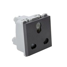 Wipro Northwest Nowa 6/16A 3 Pin – Power Socket, Matt Black (pack of 5)