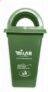 Milan Plastic Garbage Dustbin With Dome Lid 80 Litre Black