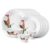 Larah by Borosil Stargazer Fluted Series Opalware Dinner Set | 19 Pieces for Family of 6 | Microwave & Dishwasher Safe | Bone-Ash Free | Crockery Set for Dining & Gifting | Plates & Bowls | White