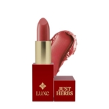 Just Herbs Luxe Satin Melt High Shine Lipstick | Luxury Makeup | Ayurvedic Formula | Long Lasting Shine | Ayurvedic Lipstick – 4 gm (10 COCOA MIRAGE)