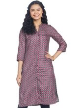 Indigo Women’s Acrylic Regular Kurta (AW21/BLC-091 H_M_Off White_M)