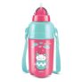 Milton Kool Trendy 400 Kids Plastic Insulated Water Bottle With Straw, 370 Ml, Sipper Bottle, Leak Proof, Bpa Free, Food Grade, School & Picnic Bottle, Cherry Piink