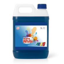 Active White Liquid Detergent – 5L Mega Jar | Front & Top Load Machine Wash Expert | Powerful Stain Removal | French Fragrance | | Gentle on Clothes | Value Family Refill Pack