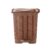 Nayasa Mikado Plastic Waste Paper | Small | Table Top Multi Purpose Dustbin With Lid | Waste Paper Bin | Plastic Pedal Waste Bin | Ideal For Home/Kitchen/Office | Brown