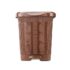 Milan Plastic Garbage Dustbin With Dome Lid 80 Litre Black