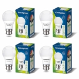 Crompton Dyna Ray LED Bulb | 5W | Cool Day Light | B22 Base | 180 Degree Coverage | 4kV Surge Protection | 440V High Voltage Protection | Pack of 4