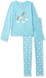 Amazon Brand – Symbol Girl’S Cotton Mix Pajama Set Pack Of 2 (Jhaw19Gsw050_Multicolor 3_8-9 Years)