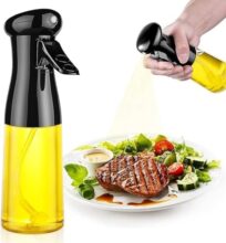 Devar Oil Spray Bottle For Cooking And Salad – Handheld Trigger Dispenser With Transparent Container (Oil Sprayer 210 Ml)