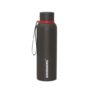 SignoraWare Parkour Vacuum ISI Certified Stainless Steel Bottle With Hanging Strip | Airtight & Leakproof | Easy To Clean | Lightweight | Ideal for School, Office, Gym Or Outdoors (700ml | Black)