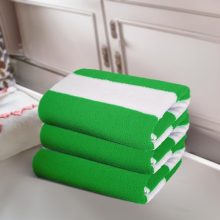 Status Contract Bath Towels |(120 X 60 Cm) Coral Fleece Quick Dry Towel |Super Absorbent & Soft | Luxury Bath Towels With Hook | Microfiber Hair Towel For Men & Women |(Green) (Set Of 3)