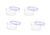 Aristo Lock & Fresh 110 Plastic Storage Container Set of 4-1300 ML,Transparent Clear, LARGE