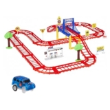 Amazon Brand – Jam & Honey Avengers-Themed Car Track Small Set | DIY Loop Race Track with Cars | 360° Racing Fun | Safe & Durable | BIS Certified