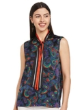 Tommy Hilfiger Women’s Plain Regular fit Top (A9AWW14010_Paisley Border 10)