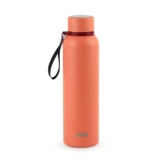 Cello Duro Kent Gen-X Stainless Steel Flask 520Ml Peach | Wide Mouth With Carrying Loop, Leak Proof Double Wall Vacuum Insulated Hot And Cold Flask Water Bottle For Office Gym Biking Outdoor Hydration