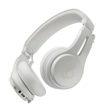 Skullcandy Icon ANC On-Ear Wireless Bluetooth Headphones – Active Noise Cancelling, 97.5dB 60Hr Battery + Rapid Charge, Mic, Stay-Aware Mode, iOS & Android – Bone