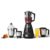 Prestige Iris 750 Watt Mixer Grinder with 4 Jars (3 Stainless Steel + 1 Juicer) | Super Efficient SS Blades | Black | 2Y Warranty | ISI Certified