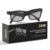 OAKTER Smart Glasses with Wireless Bluetooth | Hands-Free Calling | Open Ear Music | Sport Headset | Intelligent Eyewear | Connect with Your Mobile/Tablet | Black