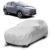 Sulfar 100% Waterproof Car Body Cover Compatible with Mirror for MG ZS EV with Long Lasting Durable Material (Triple Stitched, Full Bottom Elastic, Metallic Silver)