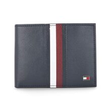 Tommy Hilfiger Men’s Passcase Wallet Rane – Navy | 2 Compartments | 10 Cards Slots | Stylish Men’s Leather Wallet
