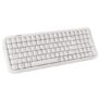 iGear ClearKey Wireless Keyboard, Transparent Keycaps, RGB Backlight 14 Modes, Tri-Mode BT + 2.4GHz + Wired, 3-Device Switching, 2000mAh, Type-C, Windows/Mac/iOS/Android (White)