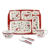 Cello Kidzbee Pentameal Pixar Car Melamine Meal Set For Kids, Set Of 5, Red | Bpa Free And Food-Grade Material | Attractive And Kidfriendly Designs | Break Resistant & Durable Set