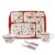 Cello Kidzbee Pentameal Pixar Car Melamine Meal Set For Kids, Set Of 5, Red | Bpa Free And Food-Grade Material | Attractive And Kidfriendly Designs | Break Resistant & Durable Set
