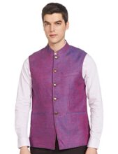 Park Avenue Men’s Peak Lapel Regular Fit Blazer (PMJB00105-X2_Light NA_96)