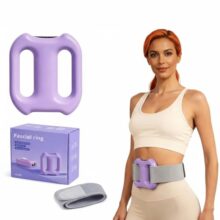 Belly Fat Massager Belt | Belly Fat Burner & Body Shaper for Men & Women | Wearable Vibration Massage Ring with Adjustable Belt | Digital Display, USB Rechargeable & Storage Pouch (Updated Version)