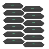Trustbasket Uv Treated Square Bottom Tray(Plate/Saucer) Suitable For 8 Inch Square Plastic Pot – Black Color – Set Of 12 | Heavy Duty Highly Durable Plant Saucergamla For Indoor Home Decor & Outdoor Balcony Garden